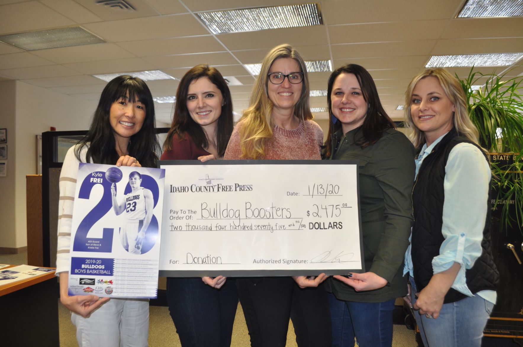 Grangeville Booster Donation